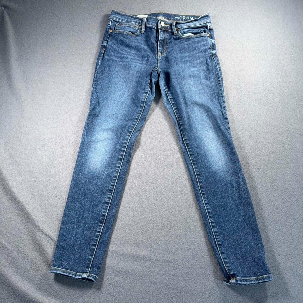 Gap 1969 Legging Jeans Womens 29R Blue Skinny Stretch Denim 30x28